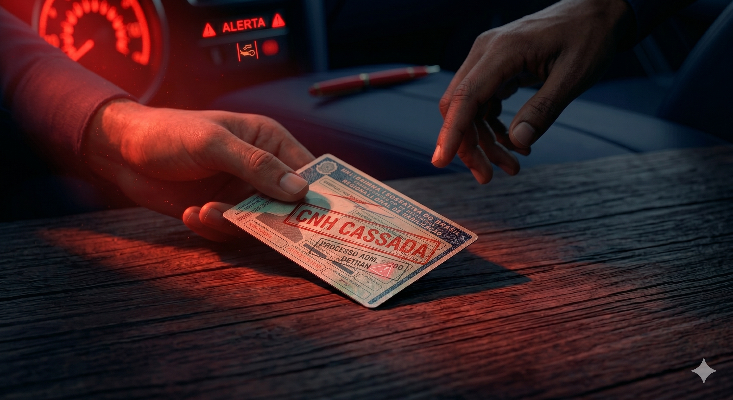 CNH cassada — entregando a carteira