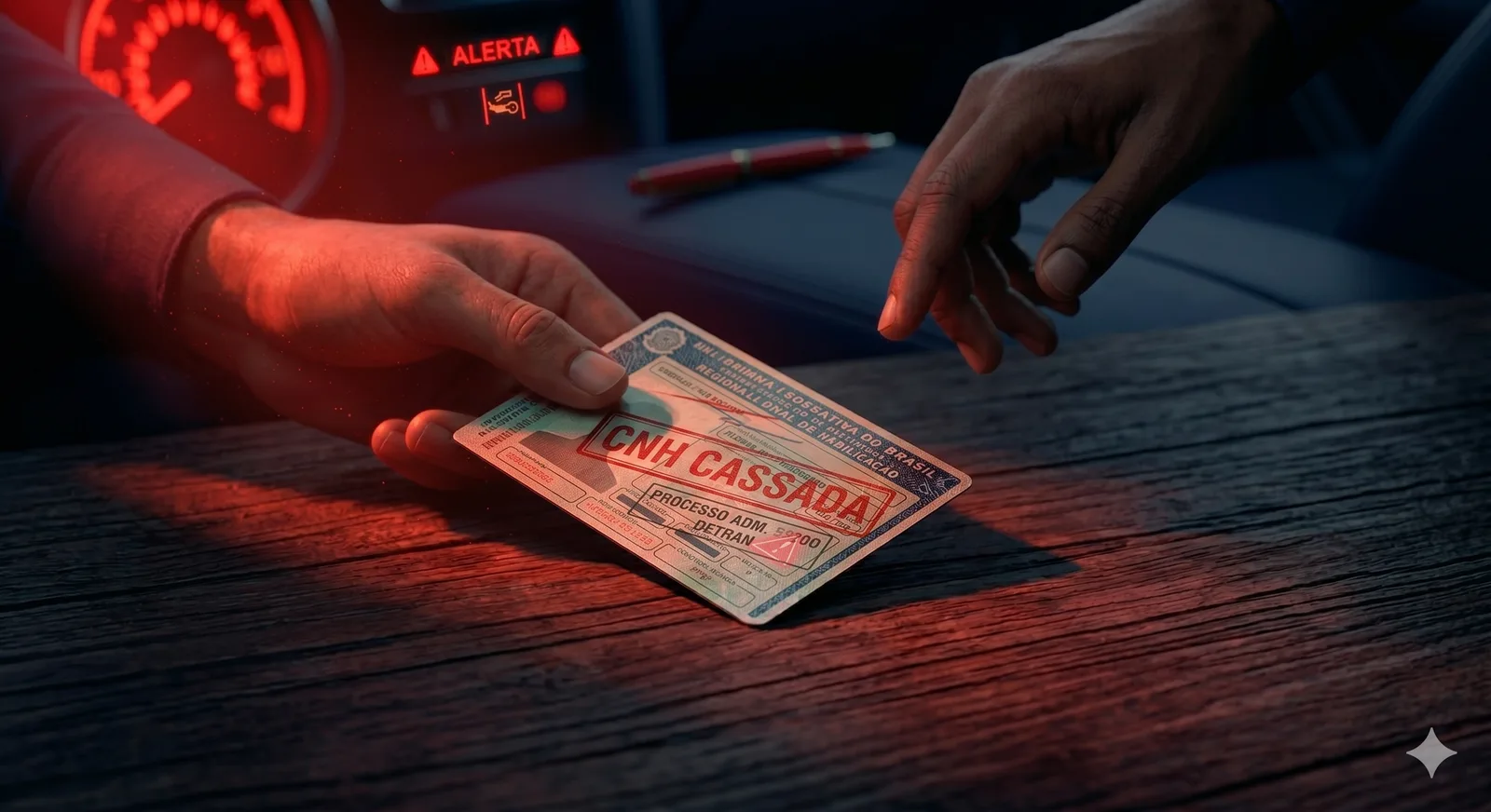 CNH cassada — entregando a carteira