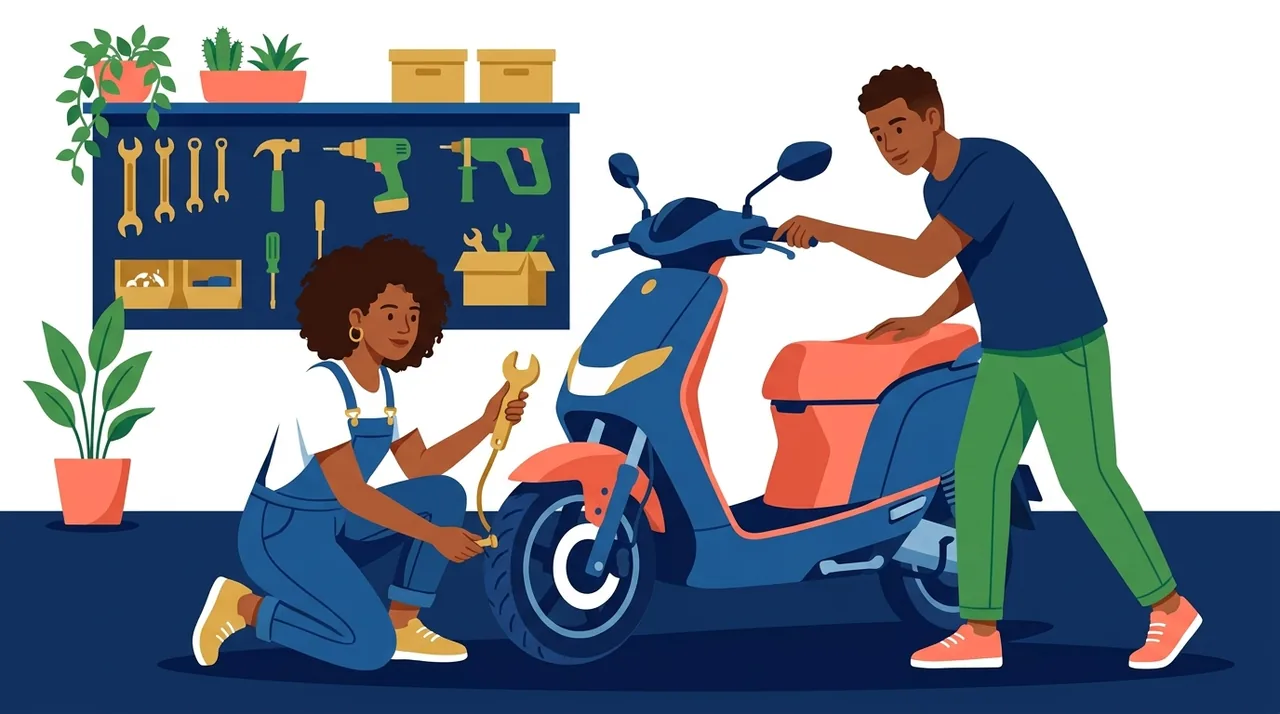 Checklist semanal da scooter: pneu, freio, luzes