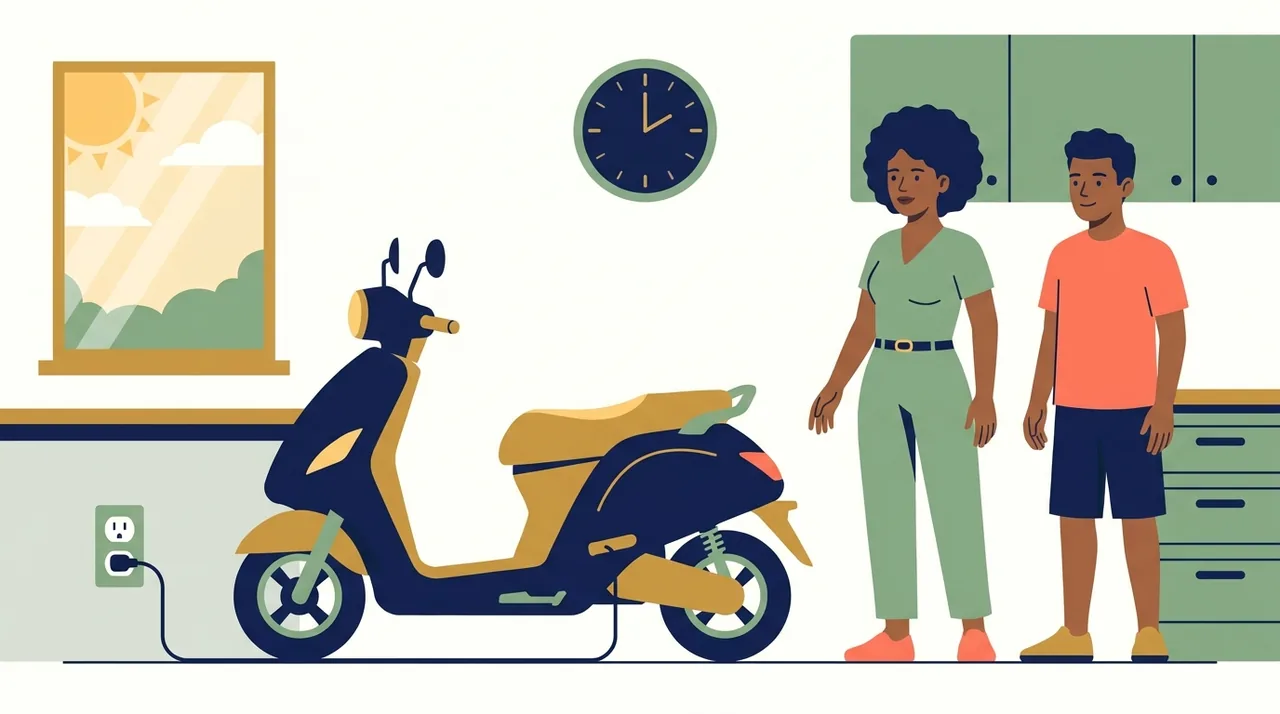 Recarga correta da scooter elétrica